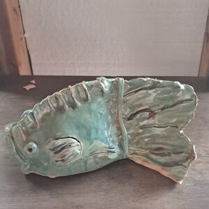 Ceramic Fish Decor - Green